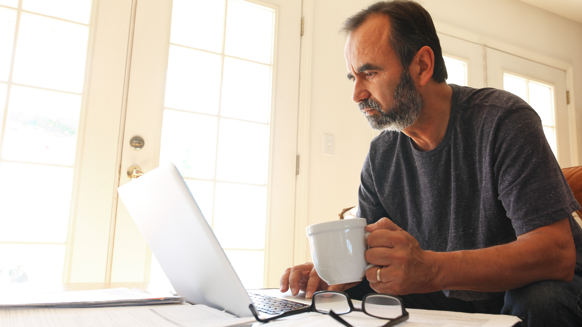 man with coffee