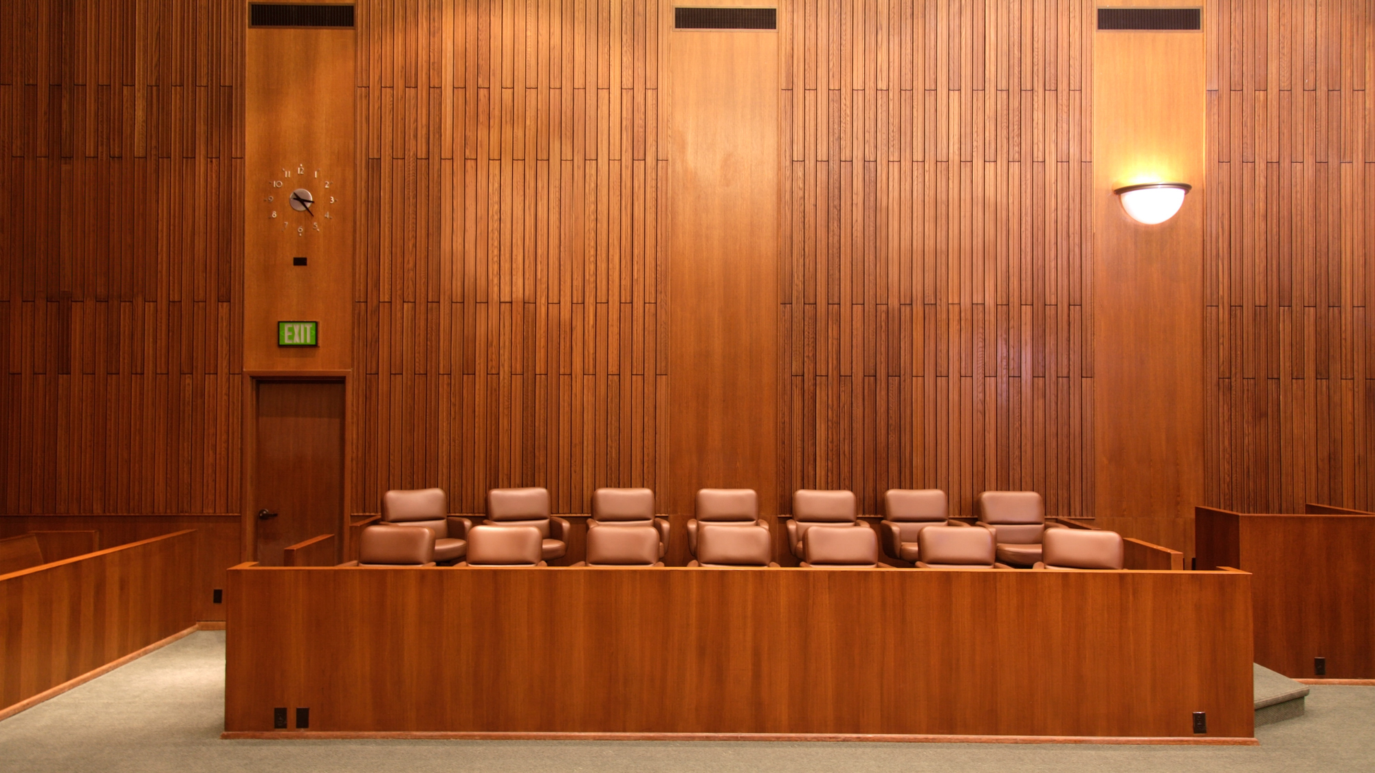 empty courtroom