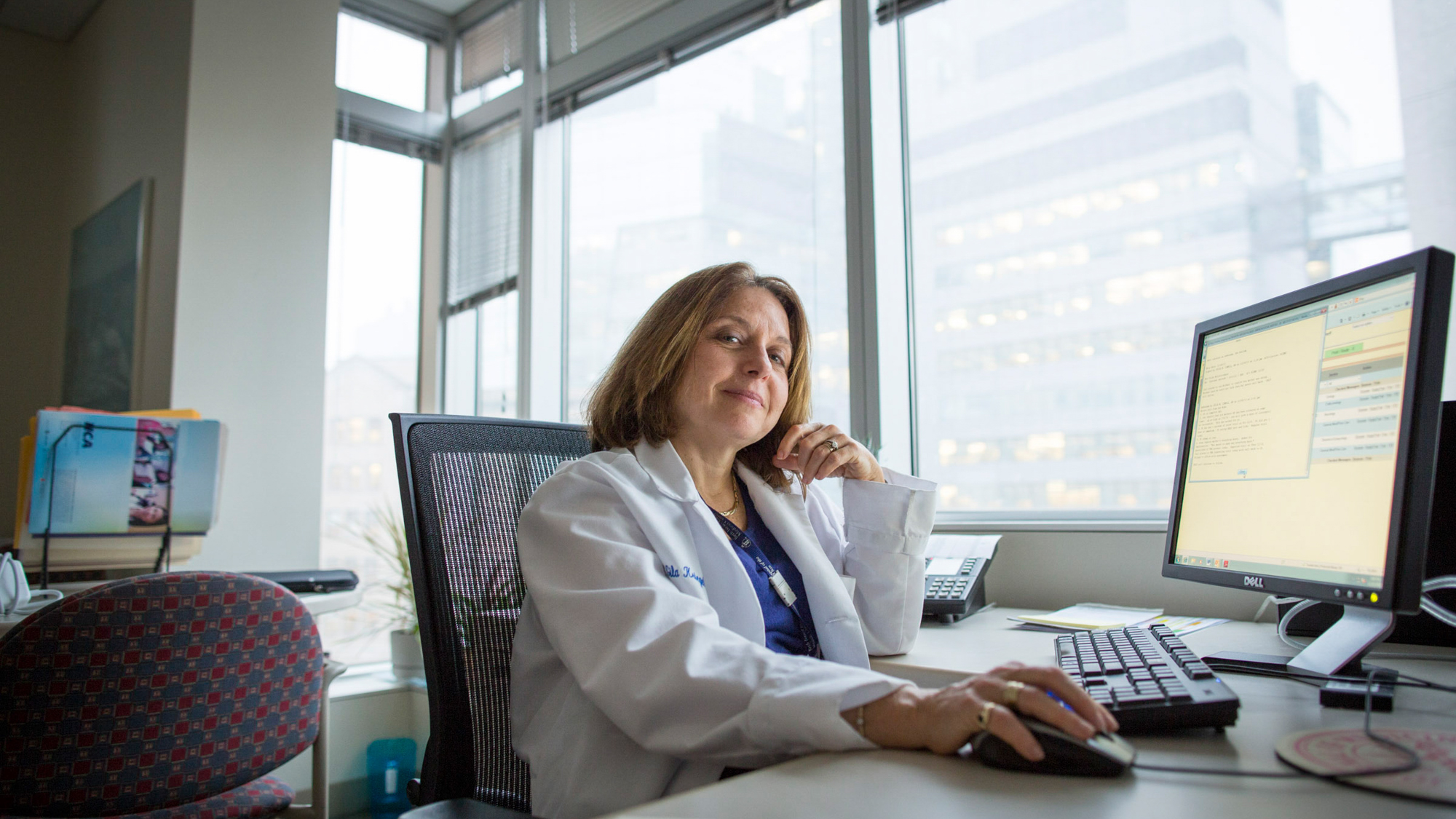 Gila Kriegel, MD at her desk