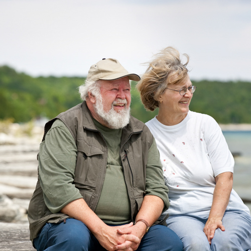 picture of couple sitting together