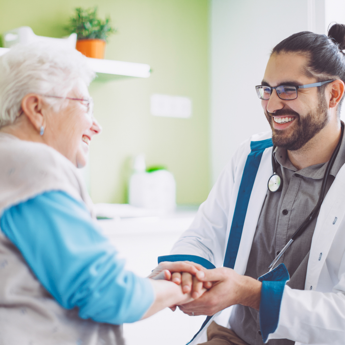 Doctor consulting his patient