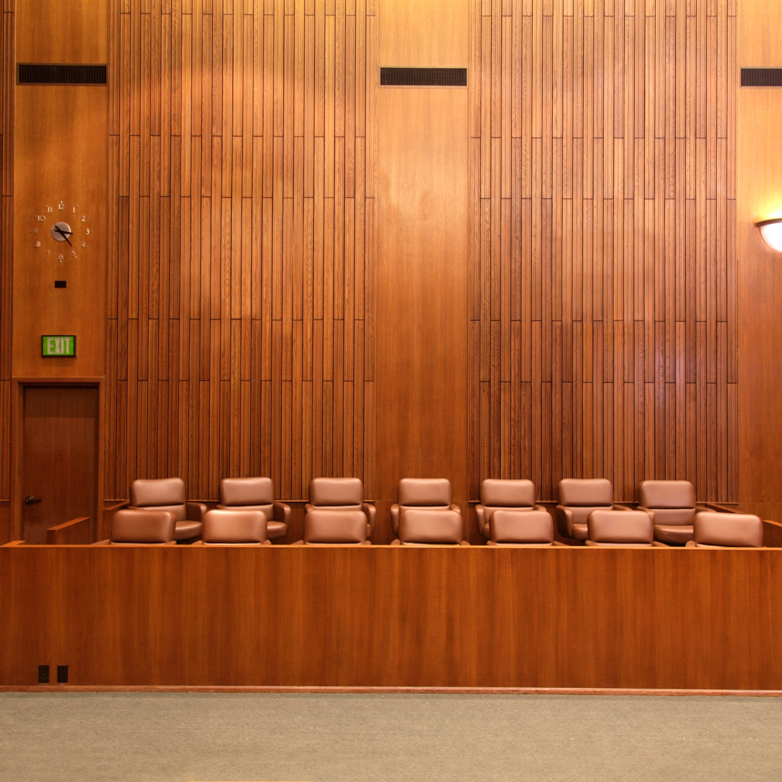 empty courtroom