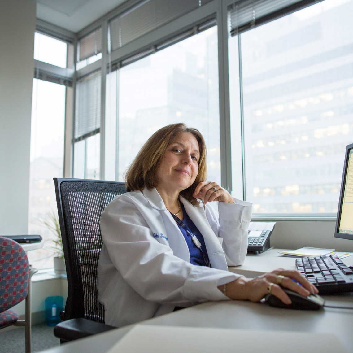 Gila Kriegel, MD at her desk