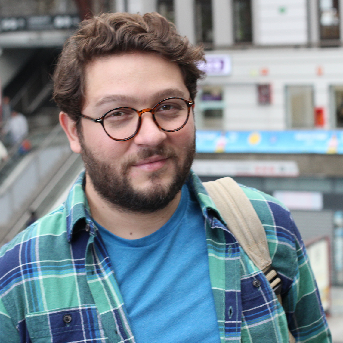 Male in his 20s with glasses and beard