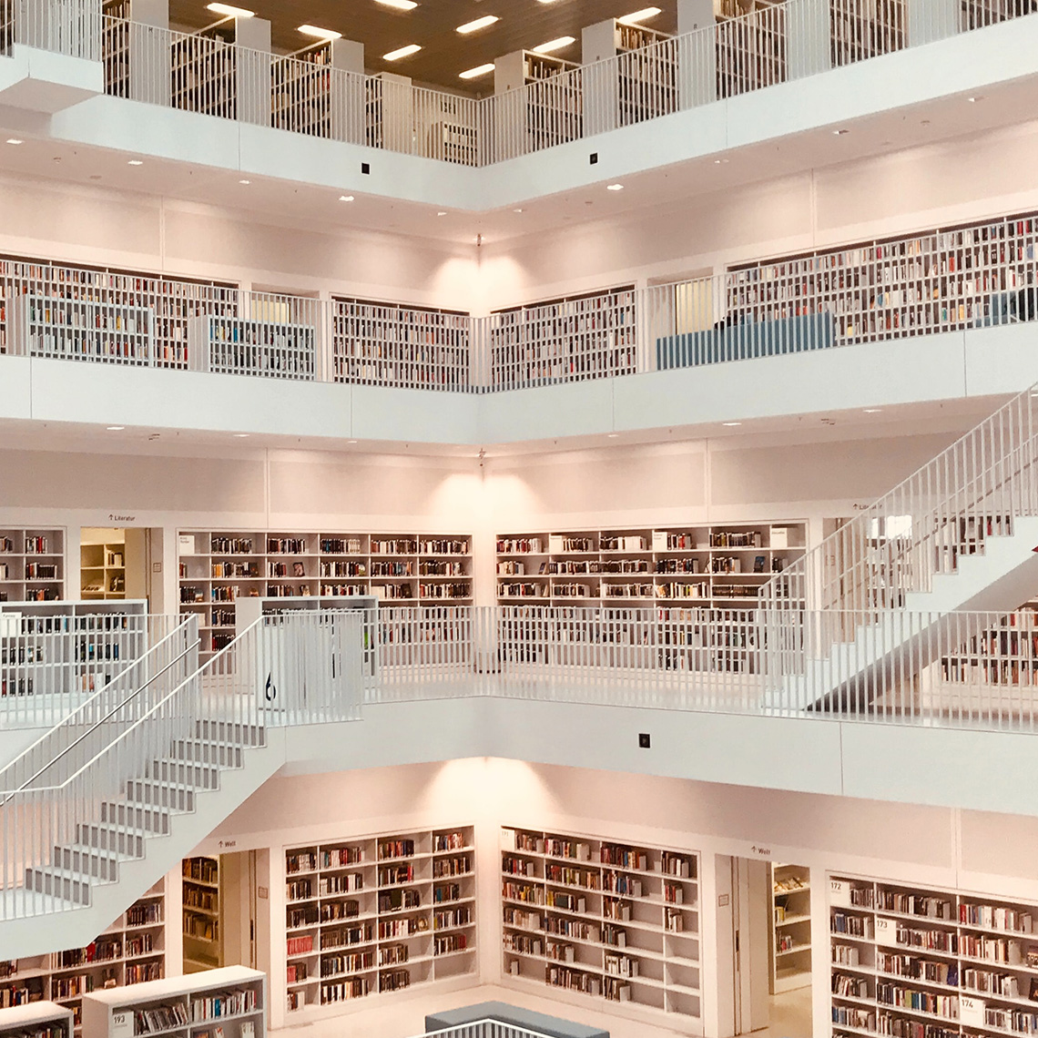 interior of a library