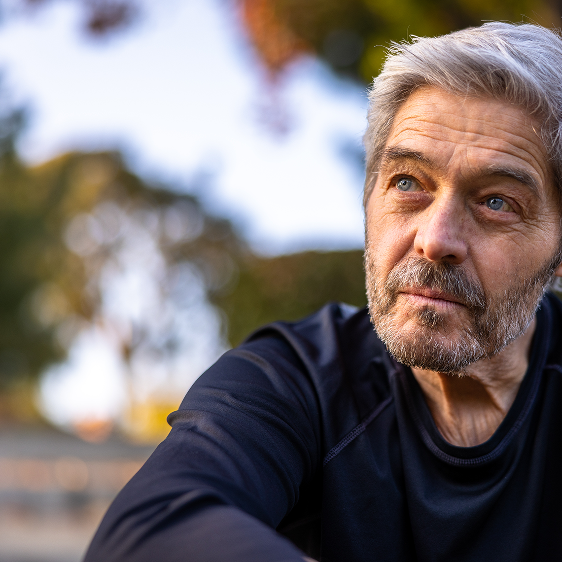 Older man outdoors
