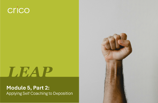 Picture of LEAP Module 5, Part 2 with raised fist near it